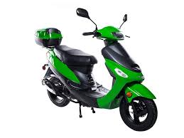 Green scooter